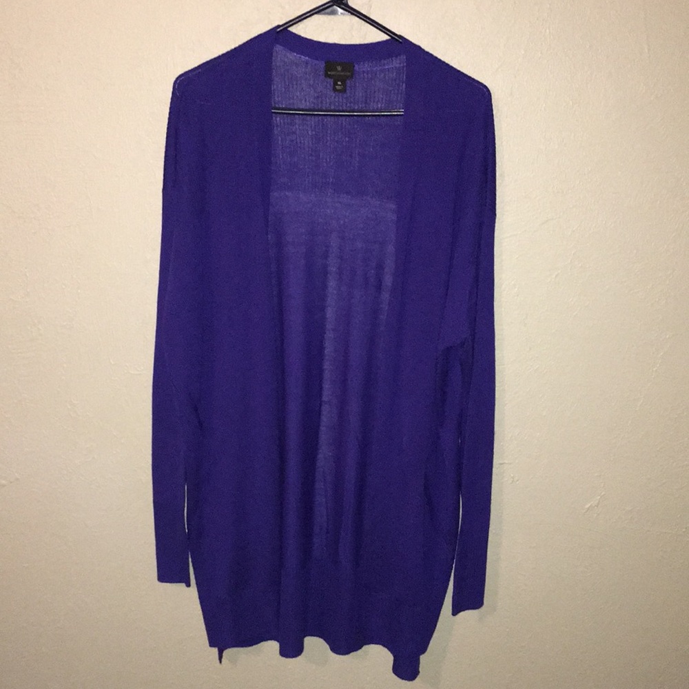 Dark Purple cardigan Sz XL